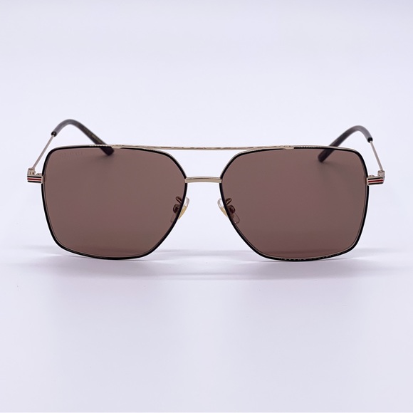 NEW GUCCI MEN BROWN SUNGLASSES - Picture 4 of 7